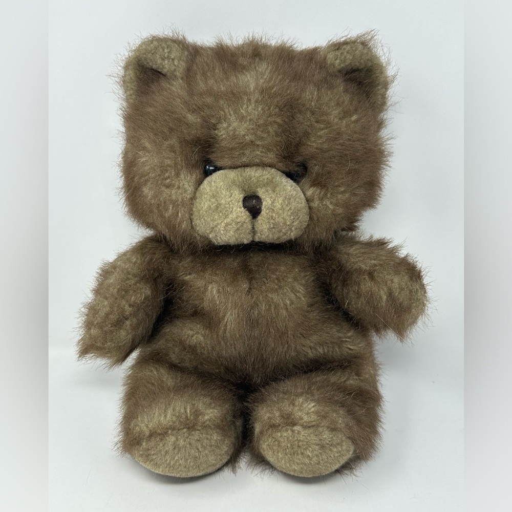 Vintage 1982 America Wego Sable 12" Bear Plush Stuffed Animal I0